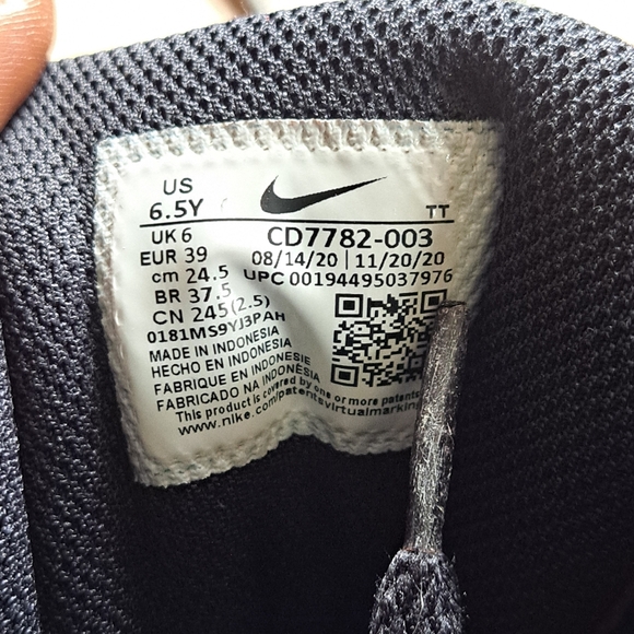 Nike Court Chicago Bred Mid 2 CD7782-003 Black Red Sneakers Size 6.5Y Women’s 8 - Picture 10 of 10